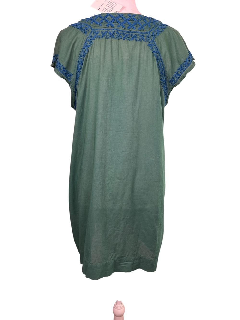 Jayshree Dalal Hand Embroidered Cotton Tunic Dress – Size XL – NWT - Picture 6 of 11